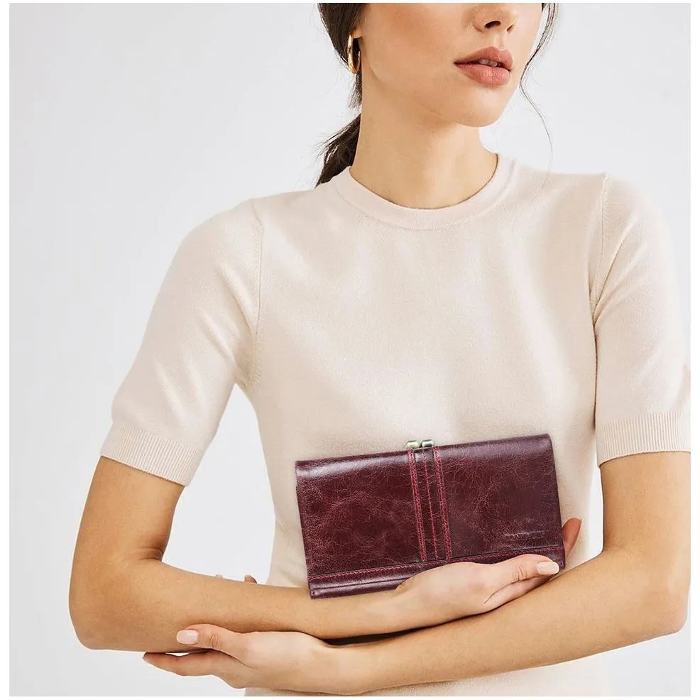 AlliLuxe Cowhide Leather RFID Wallet